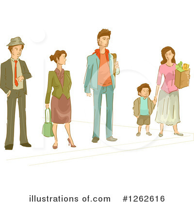 Royalty-Free (RF) Pedestrian Clipart Illustration by BNP Design Studio - Stock Sample #1262616