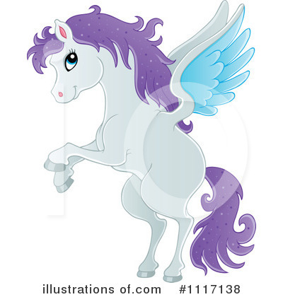 Royalty-Free (RF) Pegasus Clipart Illustration by visekart - Stock Sample #1117138
