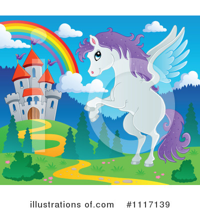 Royalty-Free (RF) Pegasus Clipart Illustration by visekart - Stock Sample #1117139