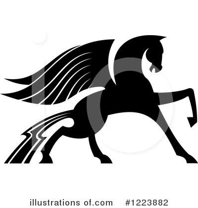 Royalty-Free (RF) Pegasus Clipart Illustration by Vector Tradition SM - Stock Sample #1223882