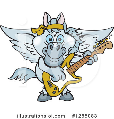 Royalty-Free (RF) Pegasus Clipart Illustration by Dennis Holmes Designs - Stock Sample #1285083