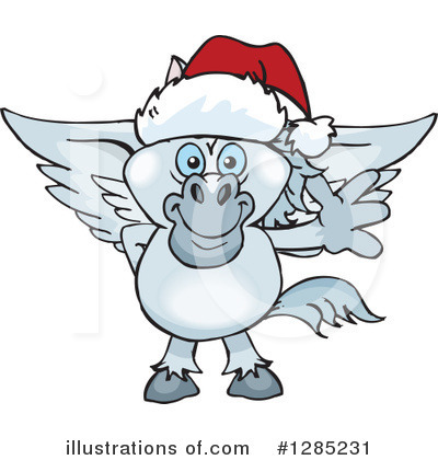 Royalty-Free (RF) Pegasus Clipart Illustration by Dennis Holmes Designs - Stock Sample #1285231