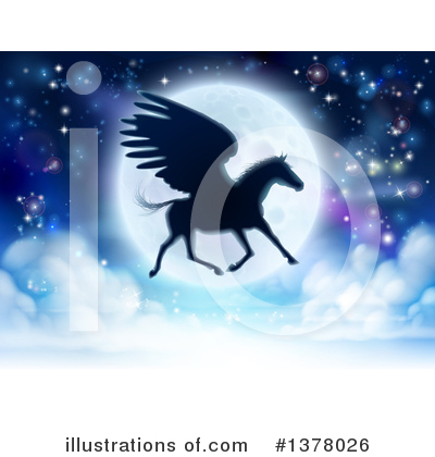 Pegasus Clipart #1378026 by AtStockIllustration