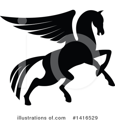 Royalty-Free (RF) Pegasus Clipart Illustration by Vector Tradition SM - Stock Sample #1416529