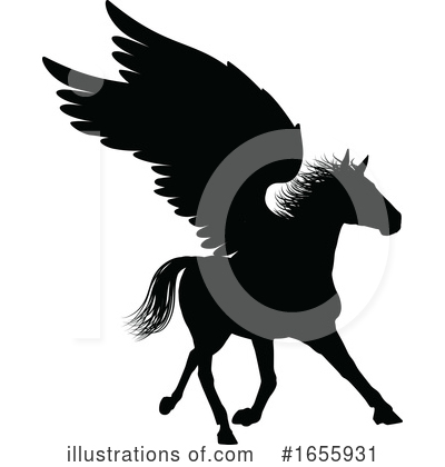 Royalty-Free (RF) Pegasus Clipart Illustration by AtStockIllustration - Stock Sample #1655931