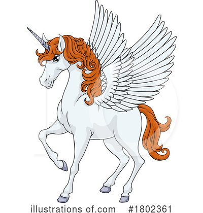 Winged Horse Clipart #1802361 by AtStockIllustration