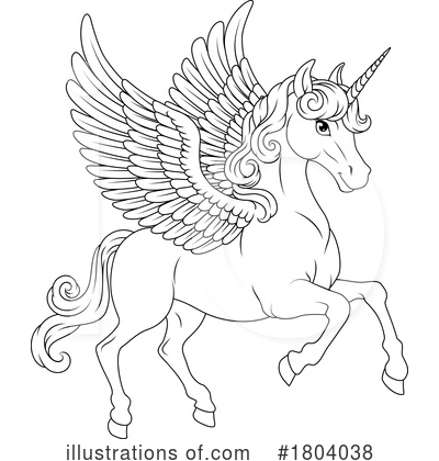 Royalty-Free (RF) Pegasus Clipart Illustration by AtStockIllustration - Stock Sample #1804038