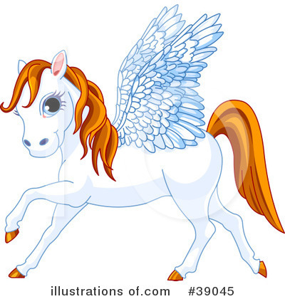 Royalty-Free (RF) Pegasus Clipart Illustration by Pushkin - Stock Sample #39045