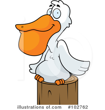 Royalty-Free (RF) Pelican Clipart Illustration by Cory Thoman - Stock Sample #102762
