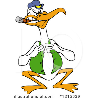 Royalty-Free (RF) Pelican Clipart Illustration by LaffToon - Stock Sample #1215639