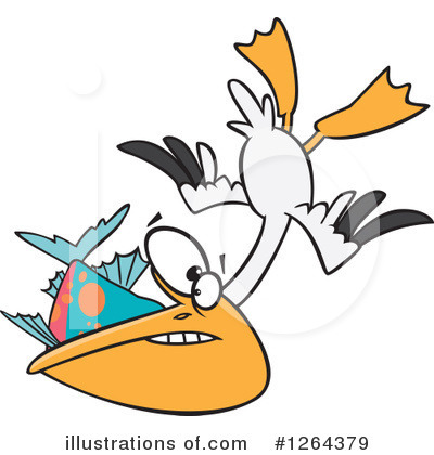 Royalty-Free (RF) Pelican Clipart Illustration by toonaday - Stock Sample #1264379