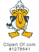 Pelican Clipart #1278641 by Dennis Holmes Designs