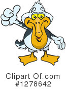 Pelican Clipart #1278642 by Dennis Holmes Designs