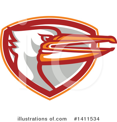 Royalty-Free (RF) Pelican Clipart Illustration by patrimonio - Stock Sample #1411534