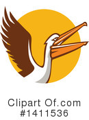 Pelican Clipart #1411536 by patrimonio