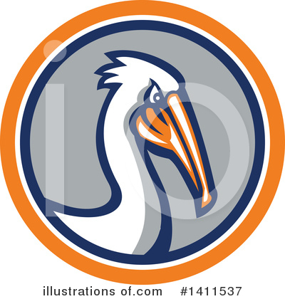 Pelican Clipart #1411537 by patrimonio