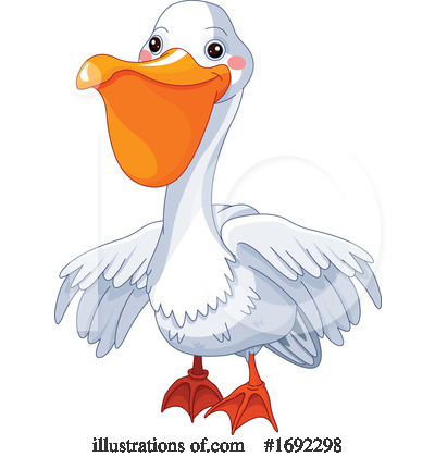 Royalty-Free (RF) Pelican Clipart Illustration by Pushkin - Stock Sample #1692298