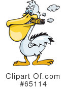 Pelican Clipart #65114 by Dennis Holmes Designs