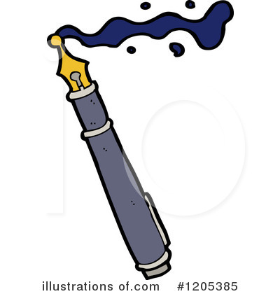 Royalty-Free (RF) Pen Clipart Illustration by lineartestpilot - Stock Sample #1205385