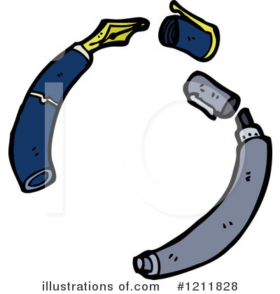 Royalty-Free (RF) Pen Clipart Illustration by lineartestpilot - Stock Sample #1211828