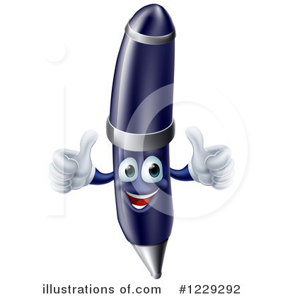 Royalty-Free (RF) Pen Clipart Illustration by AtStockIllustration - Stock Sample #1229292