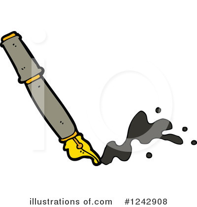 Royalty-Free (RF) Pen Clipart Illustration by lineartestpilot - Stock Sample #1242908