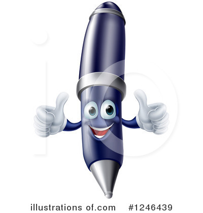 Royalty-Free (RF) Pen Clipart Illustration by AtStockIllustration - Stock Sample #1246439