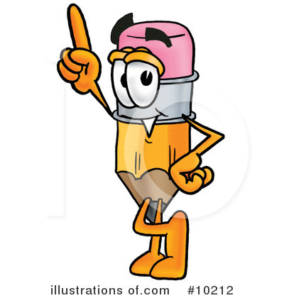 Royalty-Free (RF) Pencil Clipart Illustration by Mascot Junction - Stock Sample #10212