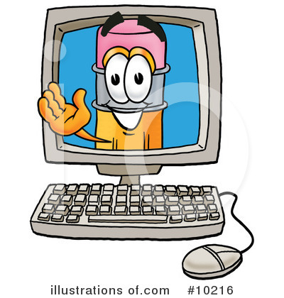 Royalty-Free (RF) Pencil Clipart Illustration by Mascot Junction - Stock Sample #10216