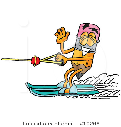 Water Skiing Clipart #10266 by Mascot Junction