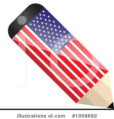 American Flag Clipart #1058682 by Andrei Marincas