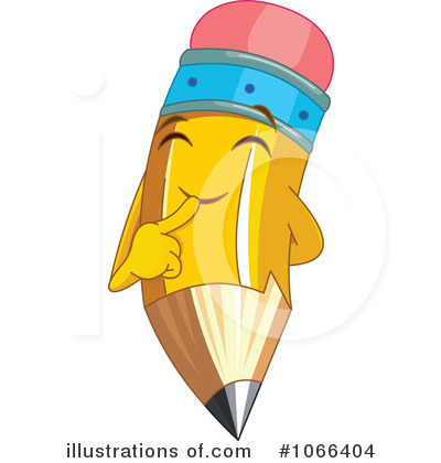 Royalty-Free (RF) Pencil Clipart Illustration by Pushkin - Stock Sample #1066404