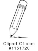 Pencil Clipart #1151720 by Cory Thoman