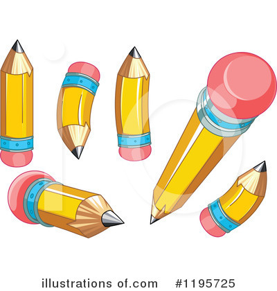 Royalty-Free (RF) Pencil Clipart Illustration by Pushkin - Stock Sample #1195725