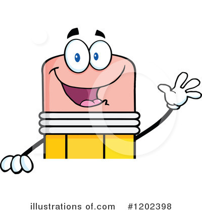 Pencil Character Clipart #1202398 by Hit Toon