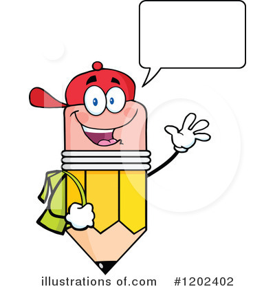 Royalty-Free (RF) Pencil Clipart Illustration by Hit Toon - Stock Sample #1202402