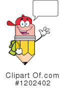 Pencil Clipart #1202402 by Hit Toon