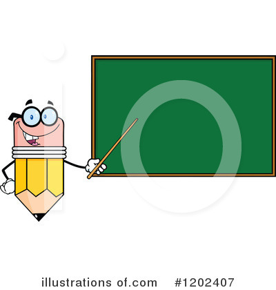 Pencil Character Clipart #1202407 by Hit Toon