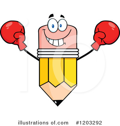 Royalty-Free (RF) Pencil Clipart Illustration by Hit Toon - Stock Sample #1203292