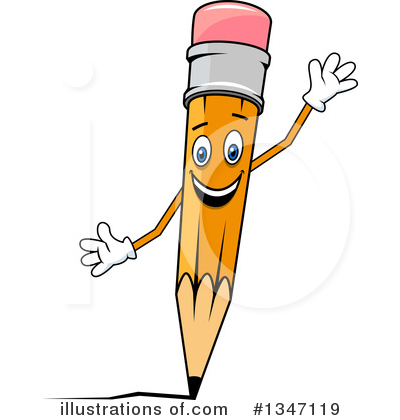 Royalty-Free (RF) Pencil Clipart Illustration by Vector Tradition SM - Stock Sample #1347119