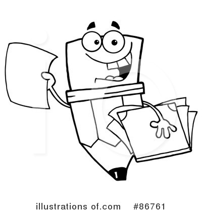 Royalty-Free (RF) Pencil Clipart Illustration by Hit Toon - Stock Sample #86761
