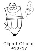 Pencil Clipart #98797 by Hit Toon