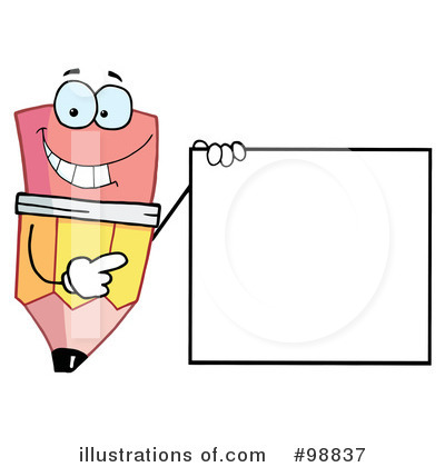 Royalty-Free (RF) Pencil Clipart Illustration by Hit Toon - Stock Sample #98837