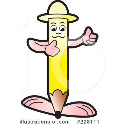 Royalty-Free (RF) Pencil Guy Clipart Illustration by Lal Perera - Stock Sample #228111