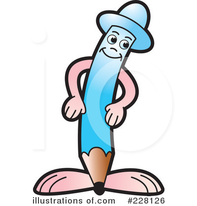 Royalty-Free (RF) Pencil Guy Clipart Illustration by Lal Perera - Stock Sample #228126
