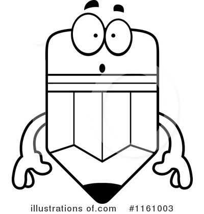 Royalty-Free (RF) Pencil Mascot Clipart Illustration by Cory Thoman - Stock Sample #1161003