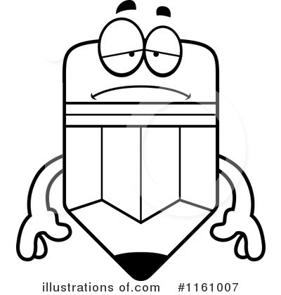 Royalty-Free (RF) Pencil Mascot Clipart Illustration by Cory Thoman - Stock Sample #1161007