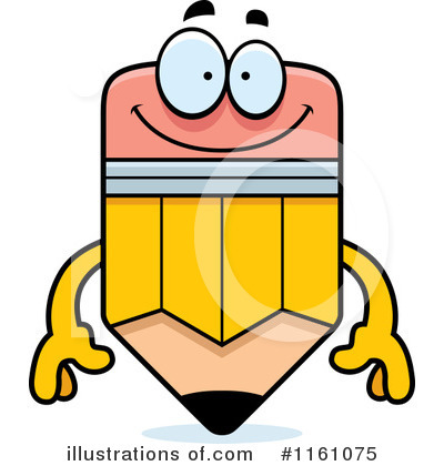 Royalty-Free (RF) Pencil Mascot Clipart Illustration by Cory Thoman - Stock Sample #1161075