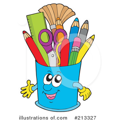 Royalty-Free (RF) Pencils Clipart Illustration by visekart - Stock Sample #213327
