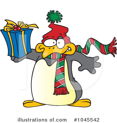 Royalty-Free (RF) Penguin Clipart Illustration by toonaday - Stock Sample #1045542